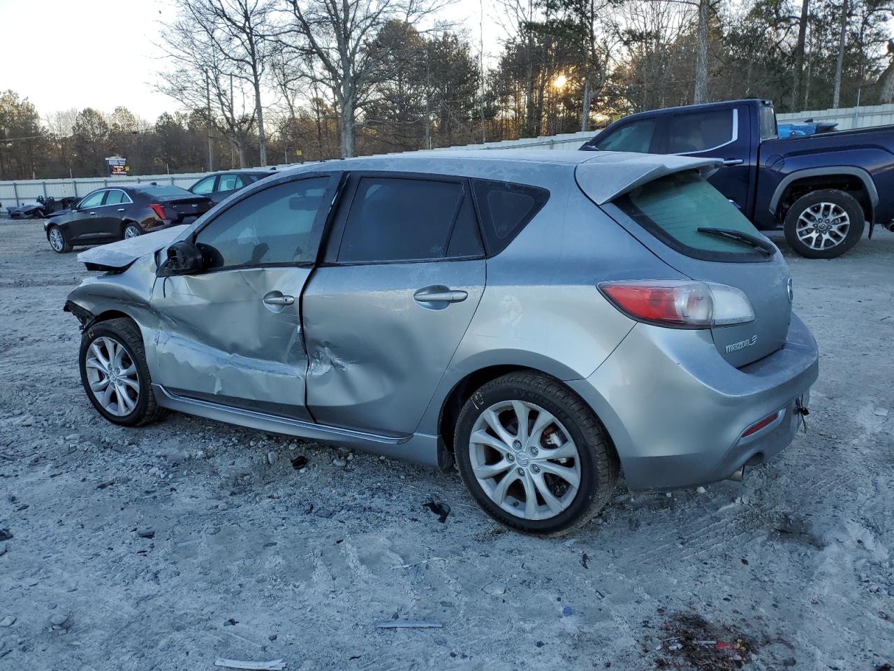 2010 Mazda 3 VIN JM1BL1H67A1317705 Copart auction photo, front end / side damage thumbnail 2