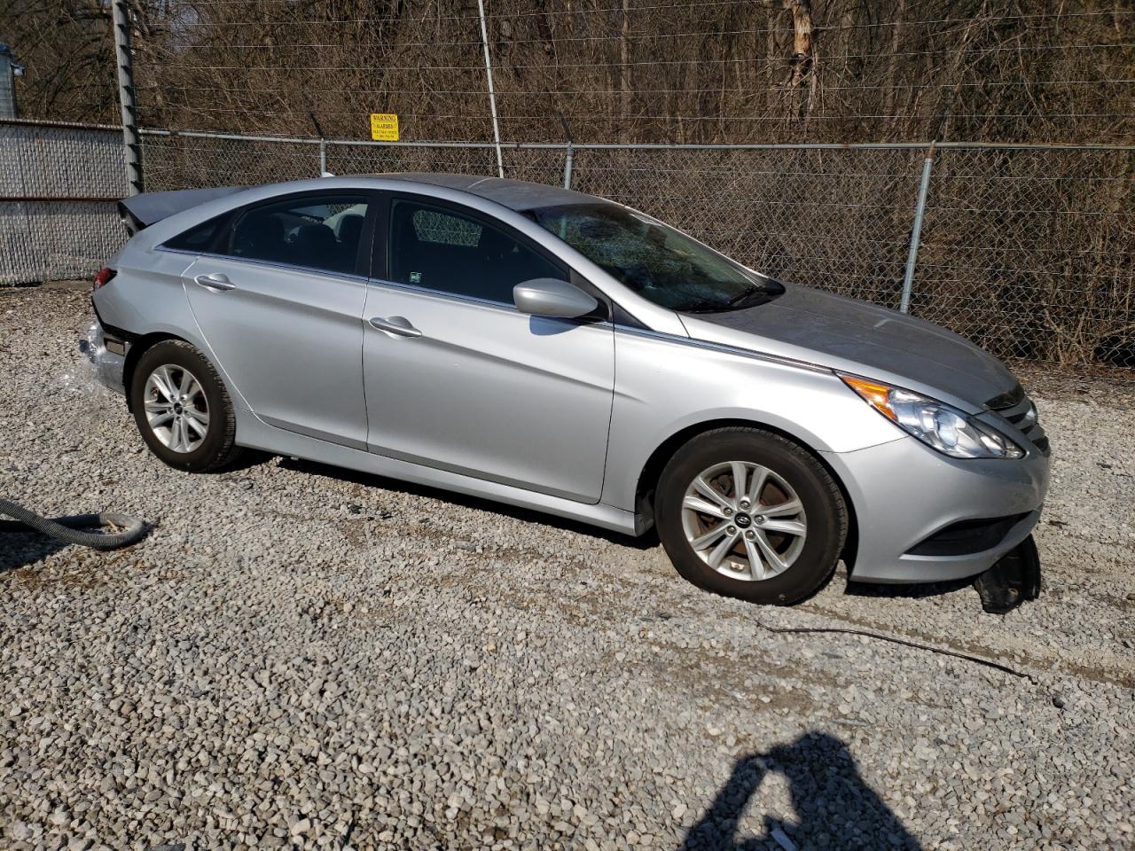 2014 Hyundai Sonata VIN 5NPEB4AC7EH830100 Copart auction photo, rear end / front end damage thumbnail 4