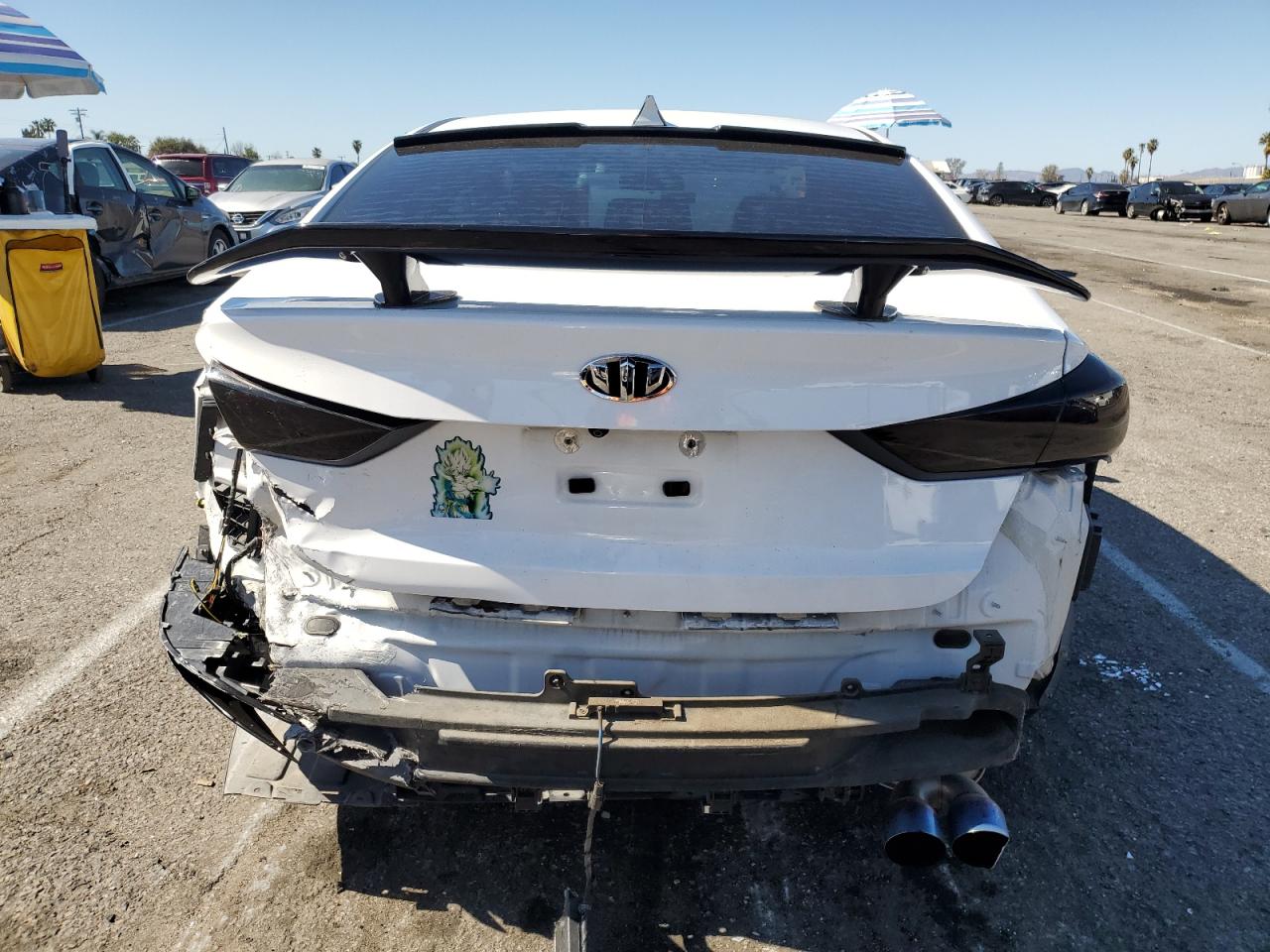 2017 Hyundai Elantra VIN KMHD04LB9HU343637 Copart auction photo, front end / rear end damage thumbnail 6