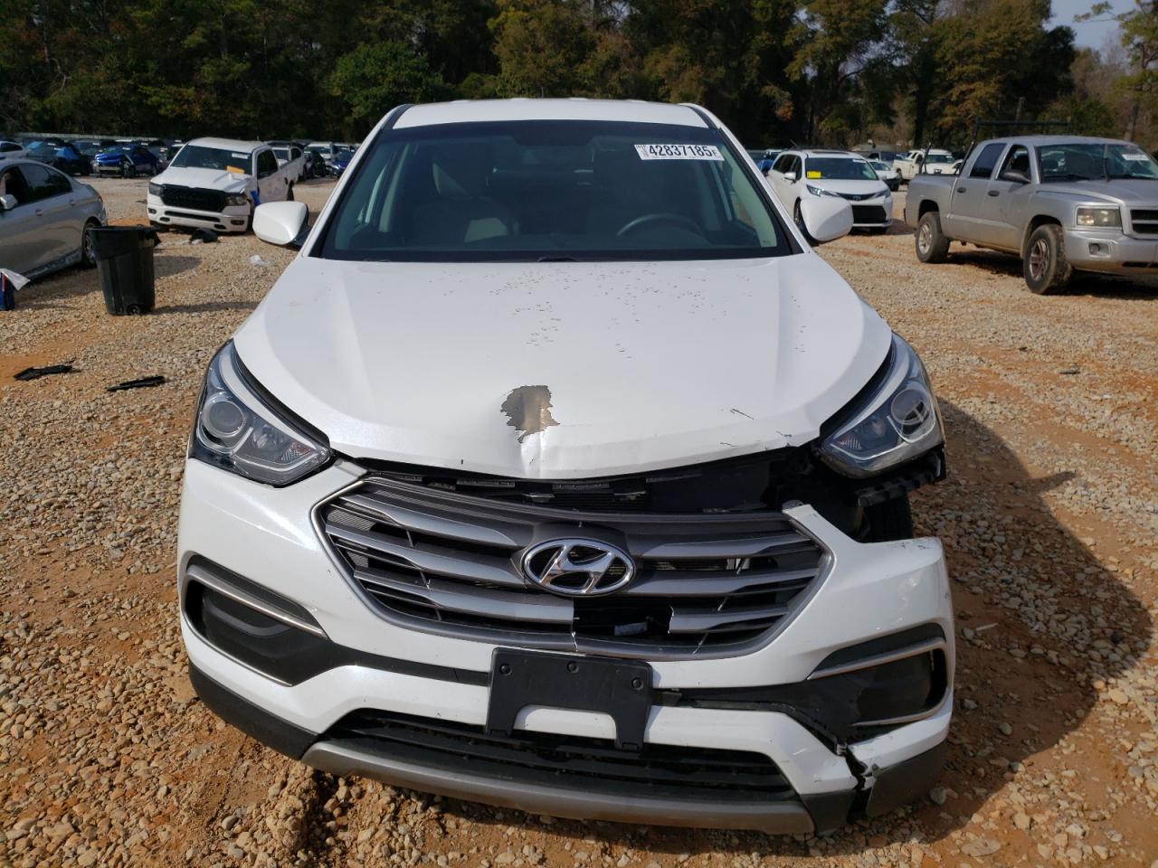 2018 Hyundai Santa Fe VIN 5NMZT3LB0JH056468 Copart auction photo, front end damage thumbnail 5