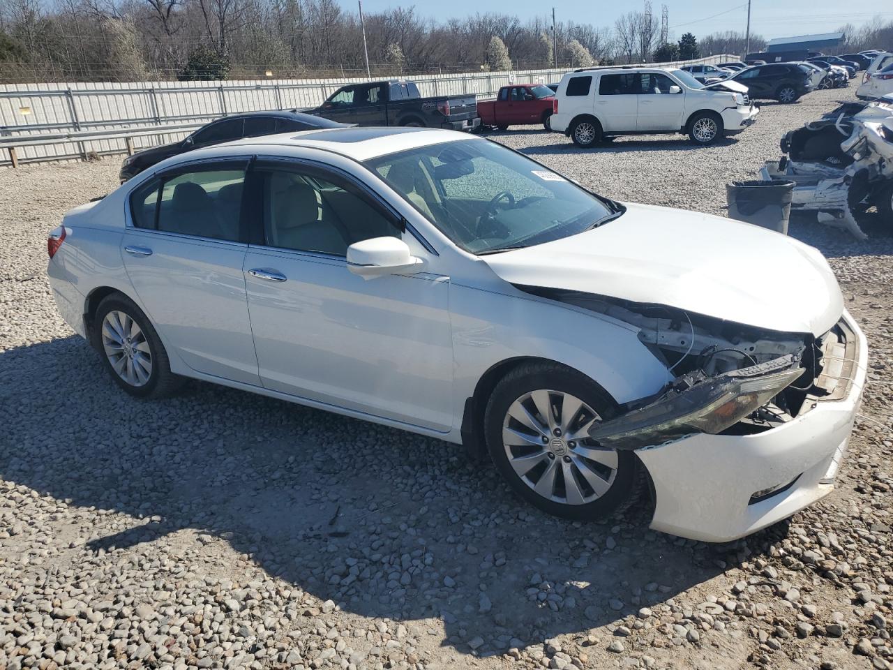 2014 Honda Accord VIN 1HGCR3F82EA018777 Copart auction photo, front end damage thumbnail 4