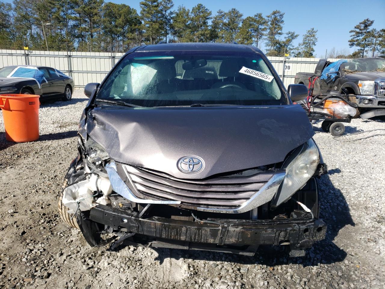 2016 Toyota Sienna VIN 5TDKK3DC7GS691821 Copart auction photo, all over / undercarriage damage thumbnail 5