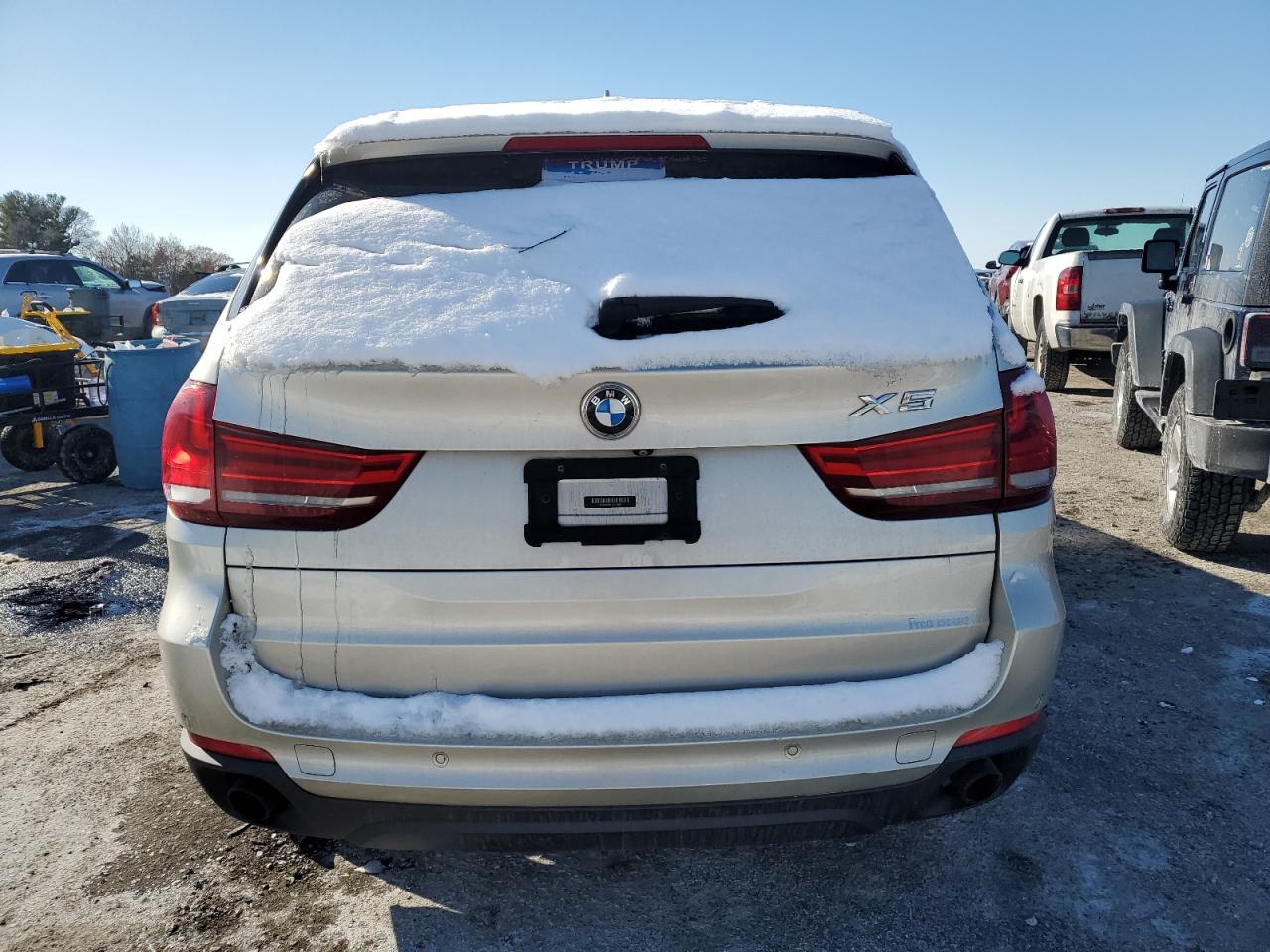2015 BMW X5 VIN 5UXKR0C51F0P15852 Copart auction photo, front end / side damage thumbnail 6
