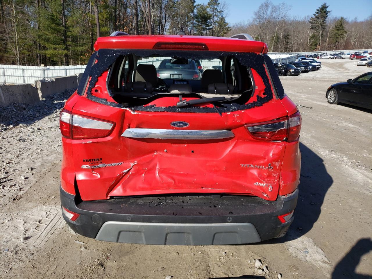 2019 Ford EcoSport VIN MAJ6S3KL8KC299323 Copart auction photo, rear end / minor dent/scratches damage thumbnail 6