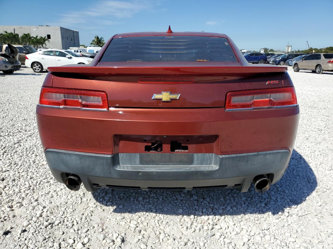2014 Chevrolet Camaro VIN 2G1FC1E3XE9302959 Copart auction photo, front end / side damage thumbnail 6