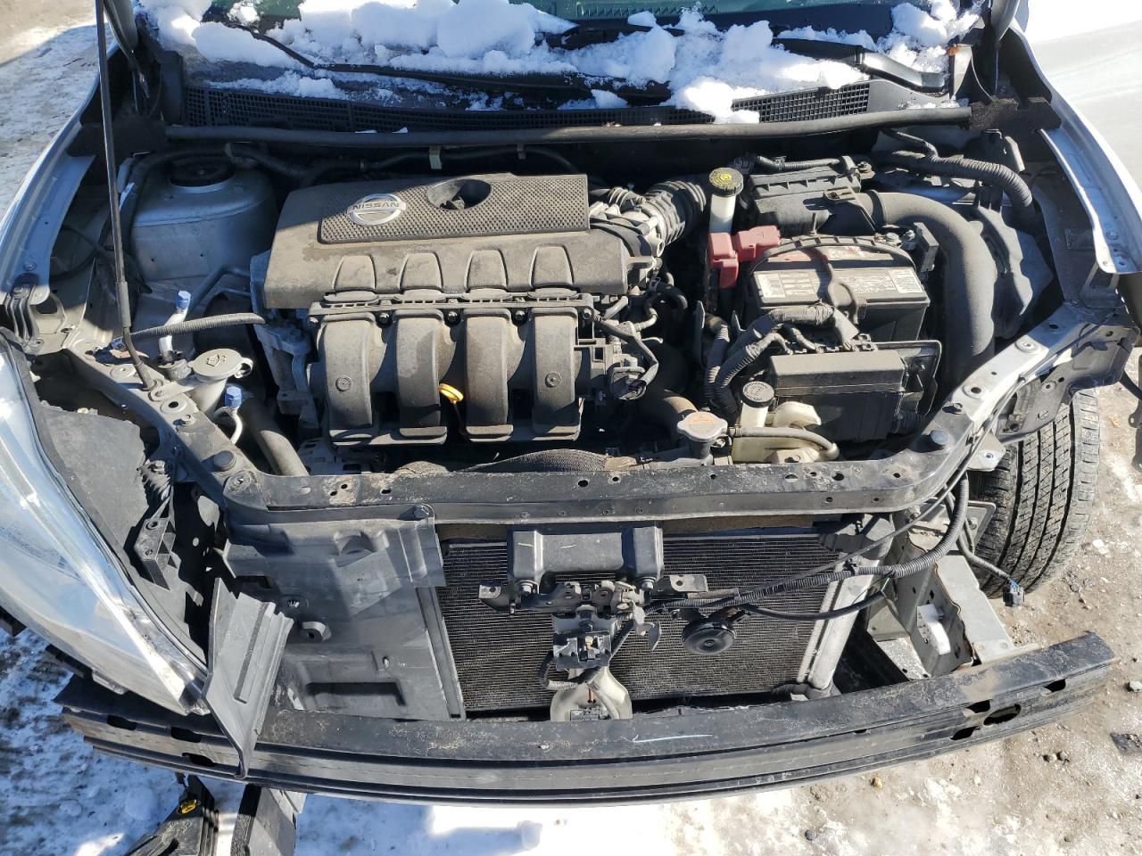 2015 Nissan Sentra VIN 3N1AB7AP9FY274754 Copart auction photo, front end / side damage thumbnail 11
