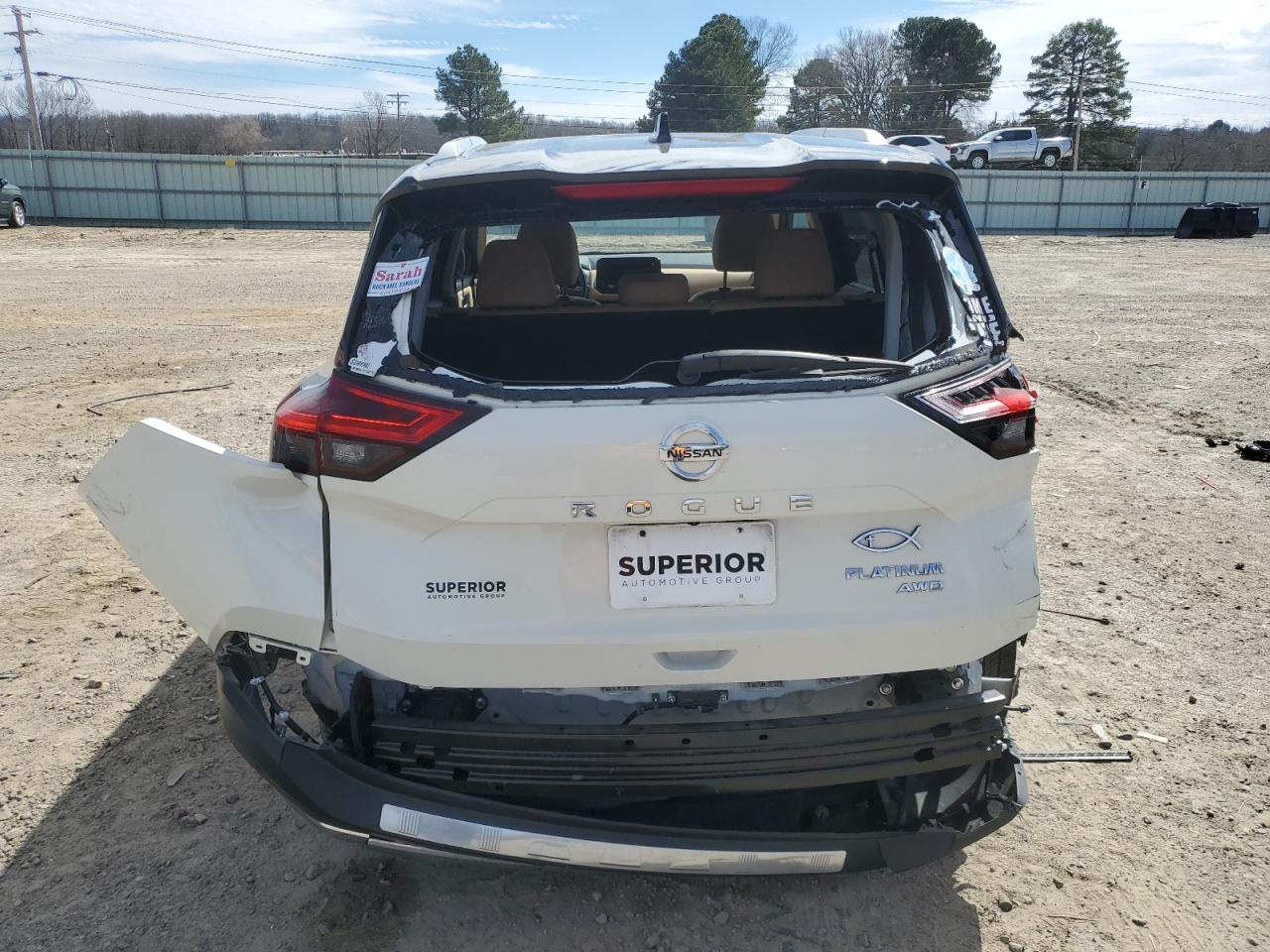 2021 Nissan Rogue VIN JN8AT3DD4MW303266 Copart auction photo, rear end / side damage thumbnail 6