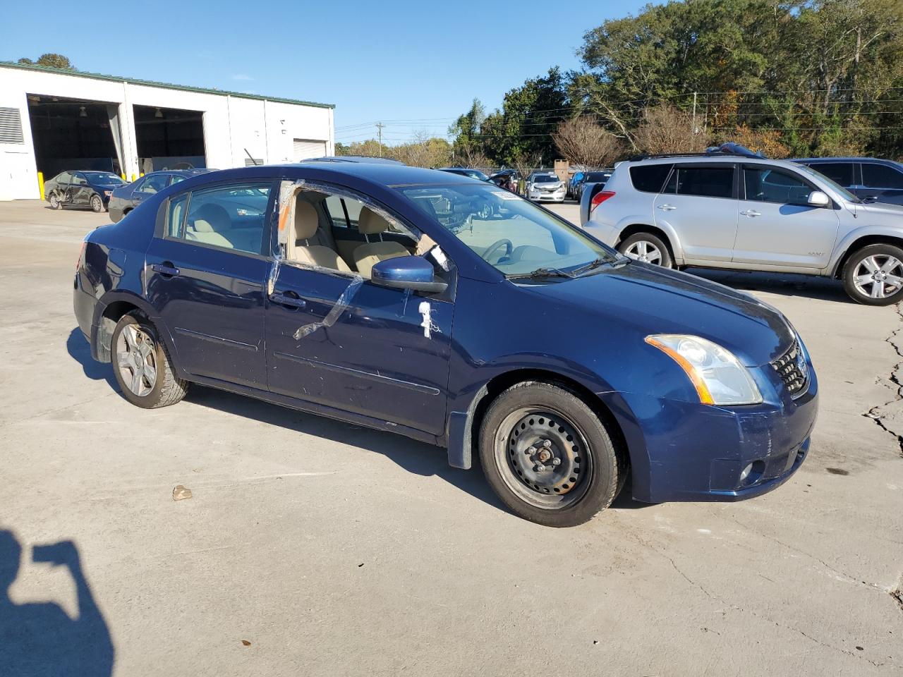2008 Nissan Sentra VIN 3N1AB61E08L619727 Copart auction photo, side / rear end damage thumbnail 4