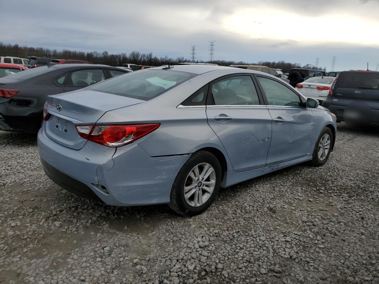 2014 Hyundai Sonata VIN 5NPEB4AC8EH826721 Copart auction photo, side damage thumbnail 3