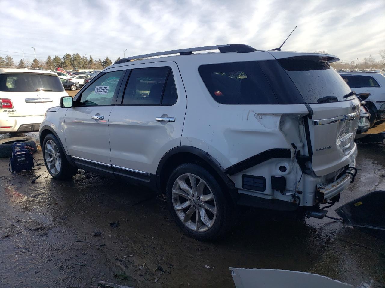 2015 Ford Explorer VIN 1FM5K7F83FGB10445 Copart auction photo, rear end damage thumbnail 2