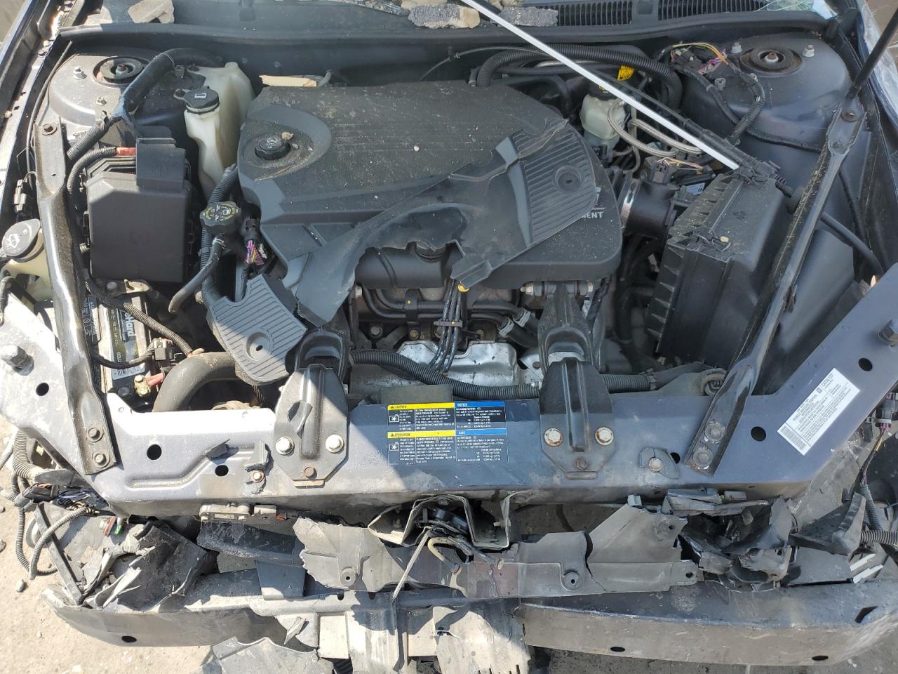 2008 Chevrolet Impala VIN 2G1WU583189197653 Copart auction photo, all over damage thumbnail 11