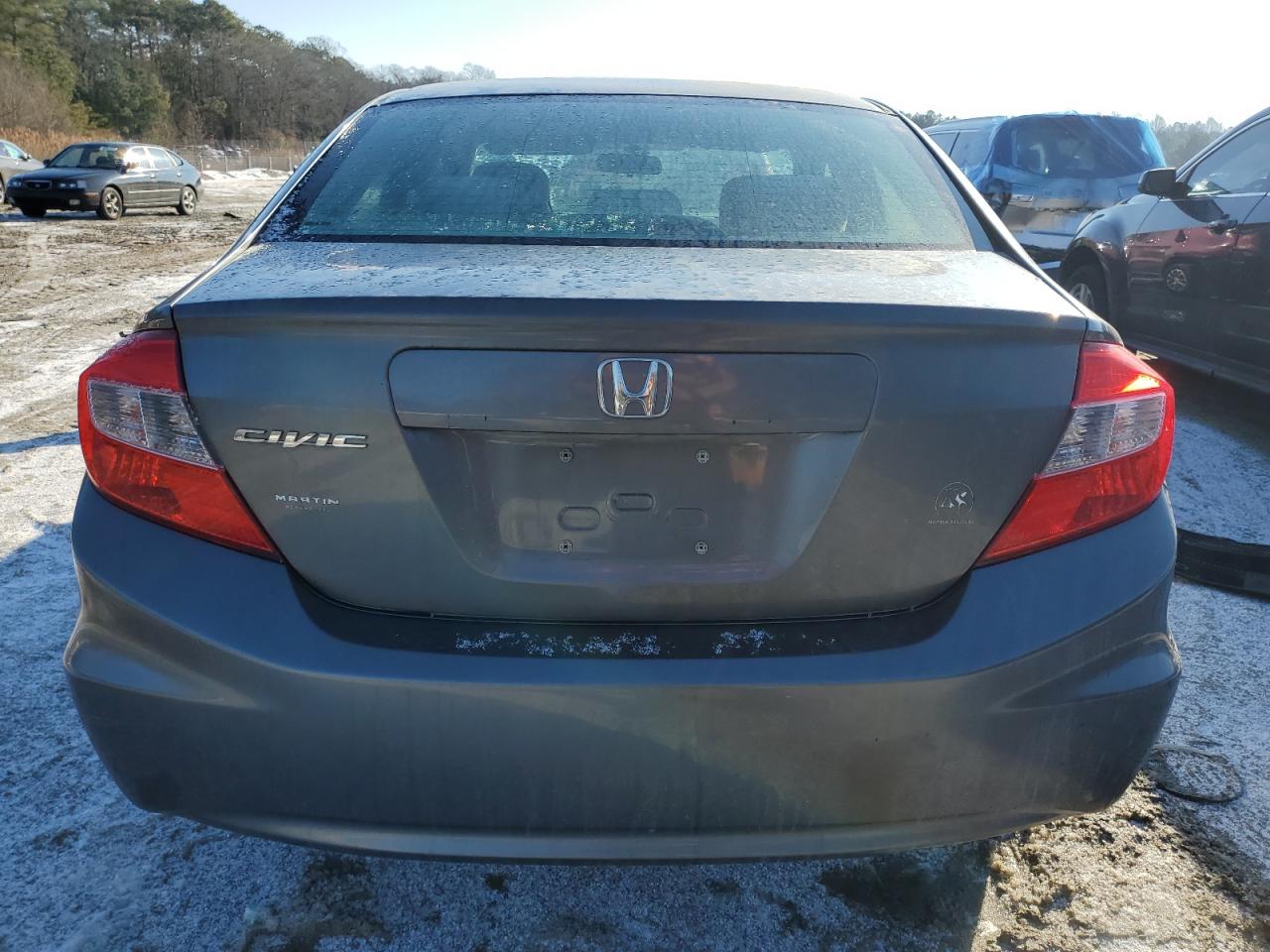 2012 Honda Civic VIN 2HGFB2F59CH308188 Copart auction photo, all over damage thumbnail 6