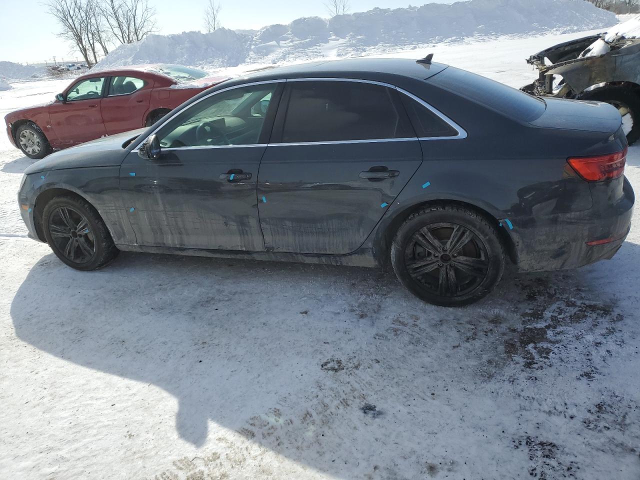 2017 Audi A4 VIN WAUANAF4XHN004994 Copart auction photo, front end / side damage thumbnail 2