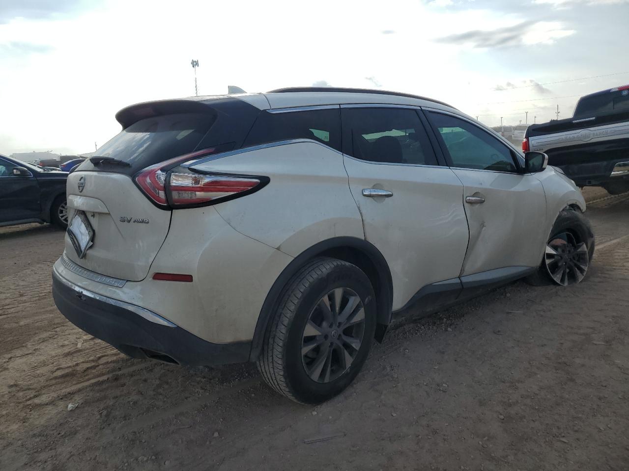2017 Nissan Murano VIN 5N1AZ2MH3HN130192 Copart auction photo, front end / side damage thumbnail 3