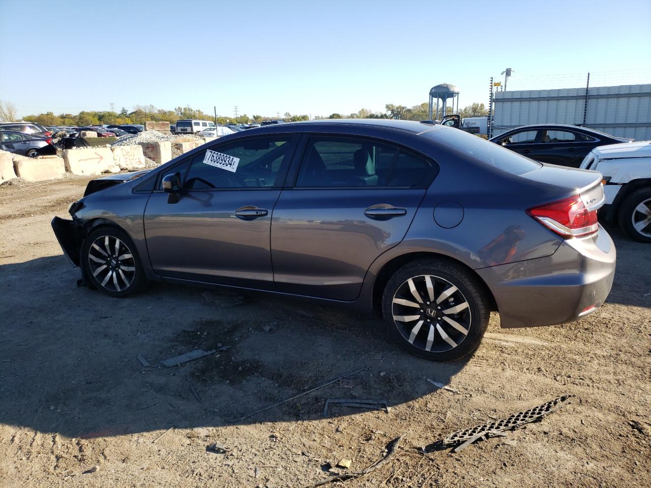 2015 Honda Civic VIN 19XFB2F98FE090696 Copart auction photo, front end damage thumbnail 2