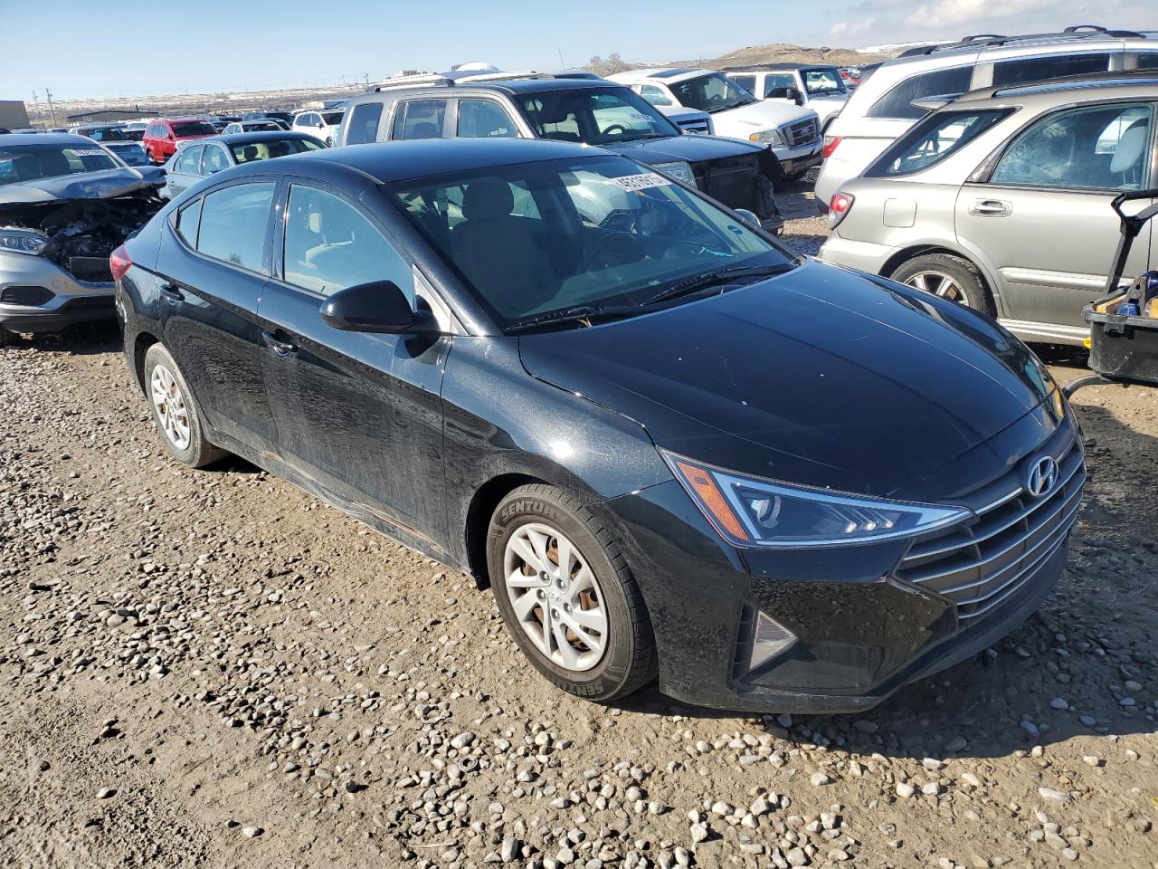 2019 Hyundai Elantra VIN 5NPD74LF4KH493868 Copart auction photo, side / vandalism damage thumbnail 4
