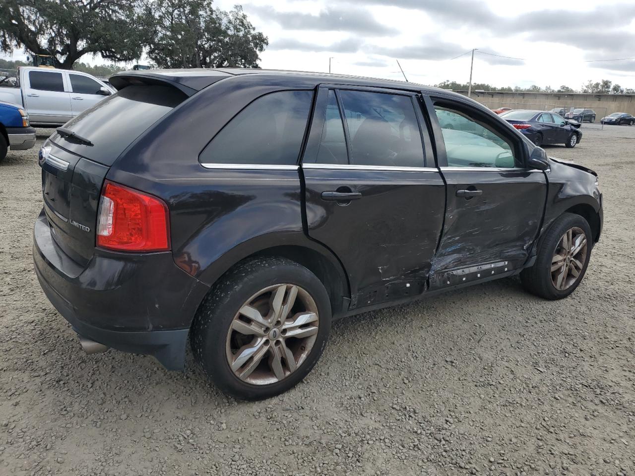 2014 Ford Edge VIN 2FMDK3KC5EBA85696 Copart auction photo, side damage thumbnail 3