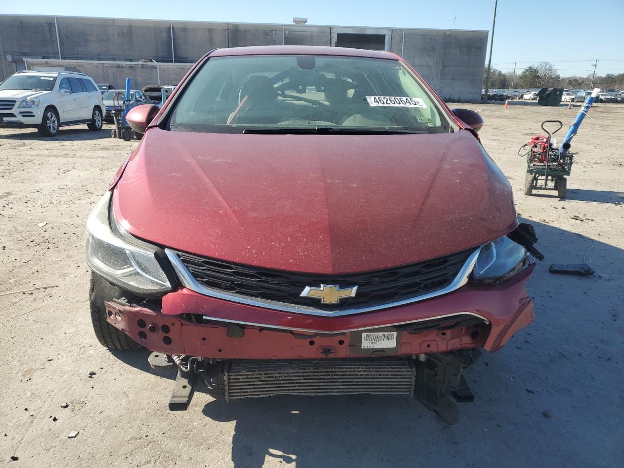 2017 Chevrolet Cruze VIN 1G1BE5SM2H7187826 Copart auction photo, front end / side damage thumbnail 5