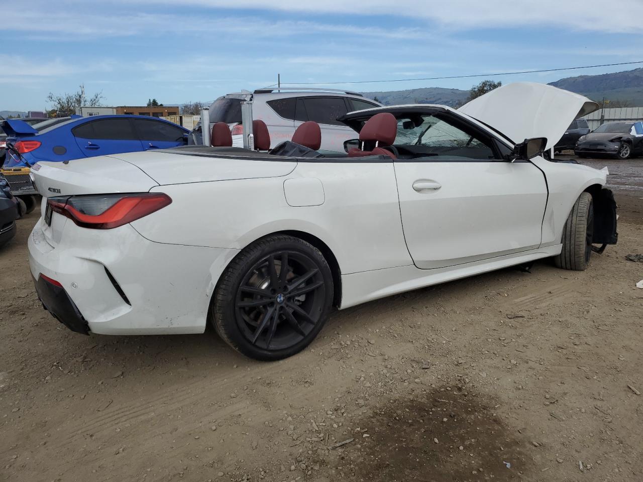 2022 BMW 4er VIN WBA23AT03NCJ90980 Copart auction photo, frame damage / front end damage thumbnail 3