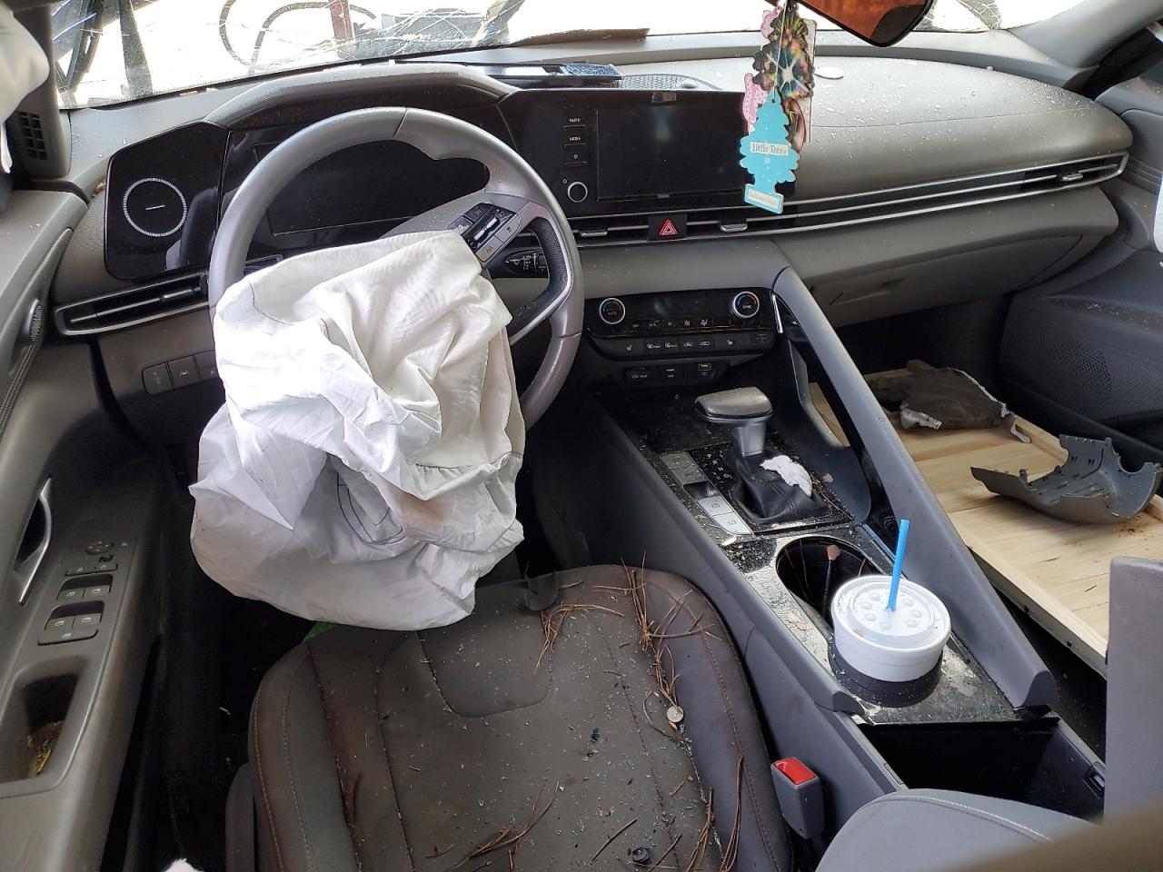 2021 Hyundai Elantra VIN 5NPLS4AG1MH023659 Copart auction photo, all over damage thumbnail 8