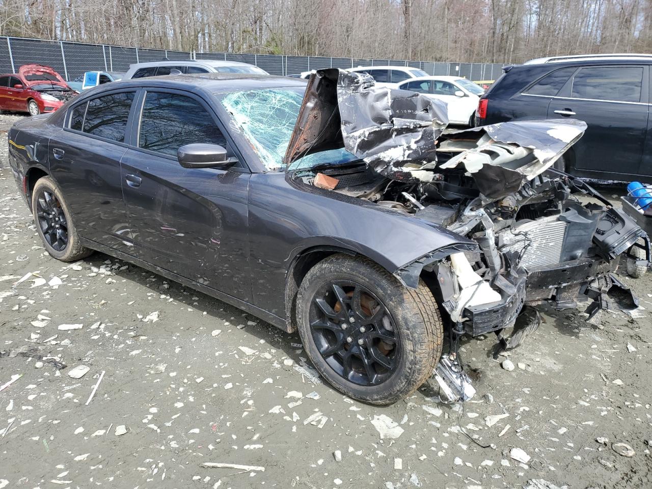 2016 Dodge Charger VIN 2C3CDXJG9GH286561 Copart auction photo, front end / undercarriage damage thumbnail 4
