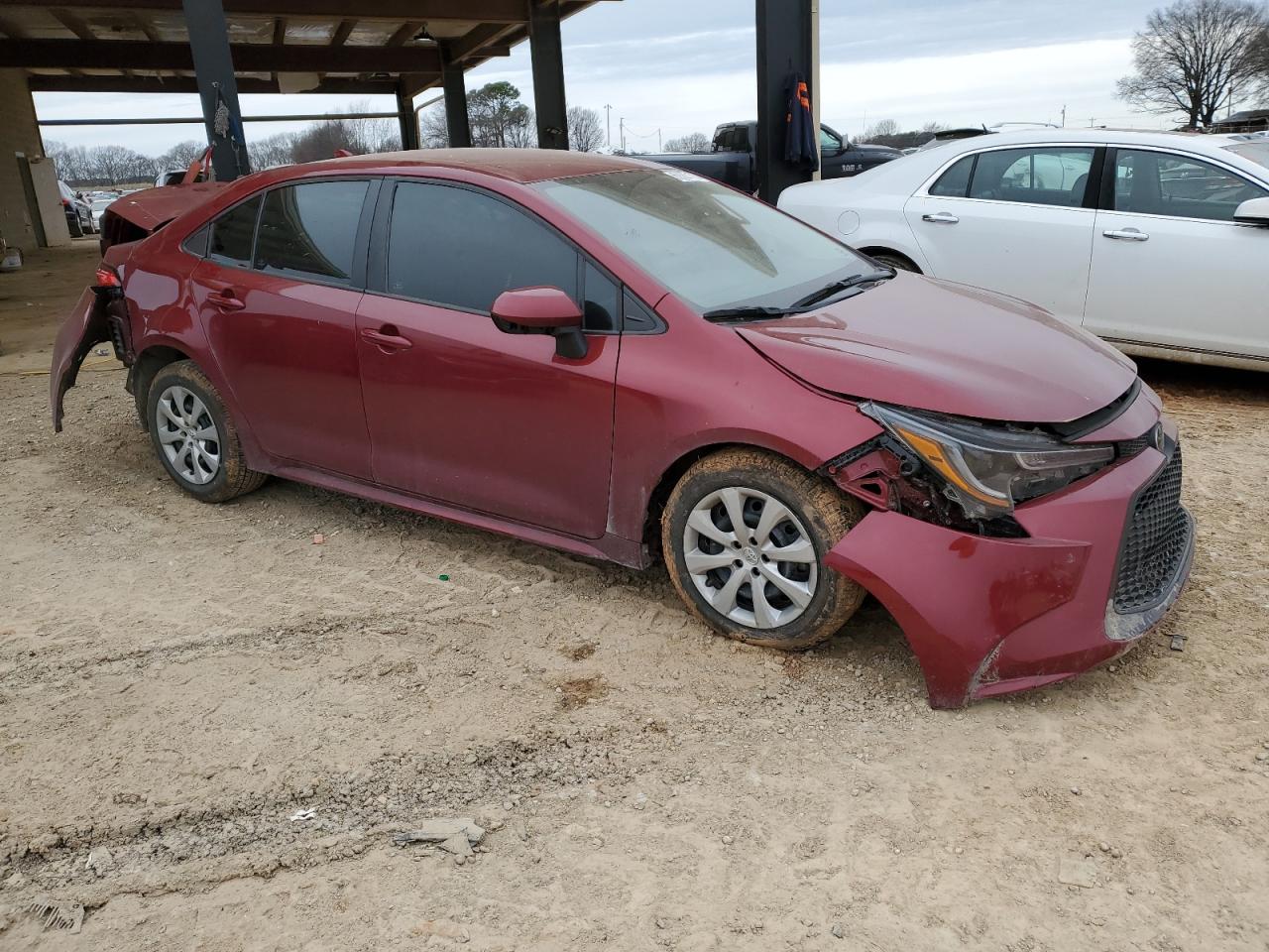 2022 Toyota Corolla VIN 5YFEPMAEXNP383980 Copart auction photo, undercarriage / front end damage thumbnail 4