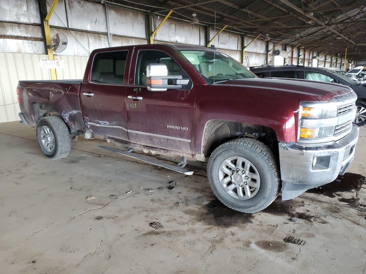 2017 Chevrolet Silverado VIN 1GC1KWEG0HF190334 Copart auction photo, side damage thumbnail 4