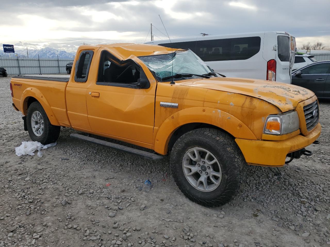 2009 Ford Ranger VIN 1FTZR45E69PA17172 Copart auction photo, rollover damage thumbnail 4
