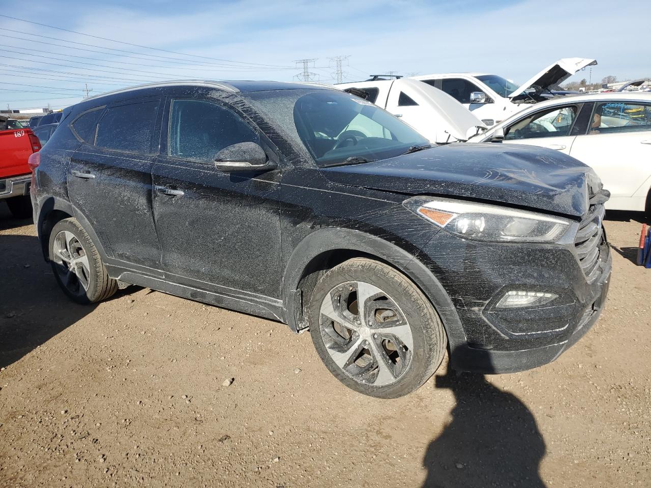 2016 Hyundai Tucson VIN KM8J33A26GU148567 Copart auction photo, front end / minor dent/scratches damage thumbnail 4