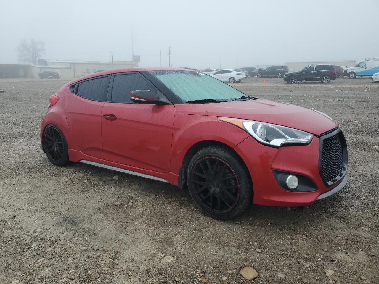 2014 Hyundai Veloster VIN KMHTC6AE2EU212265 Copart auction photo, rear end damage thumbnail 4