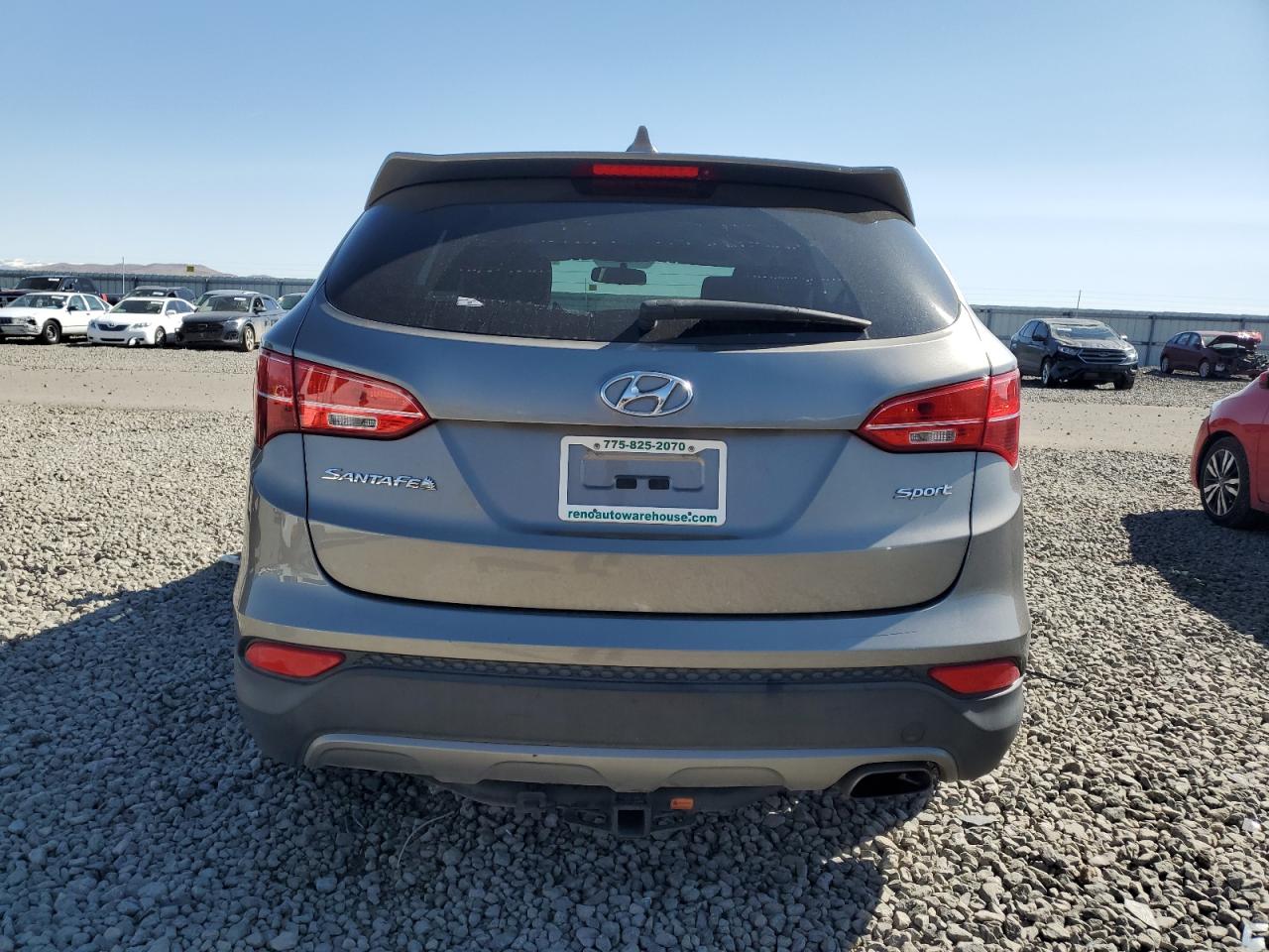 2015 Hyundai Santa Fe VIN 5XYZT3LB7FG245734 Copart auction photo, rear end / side damage thumbnail 6