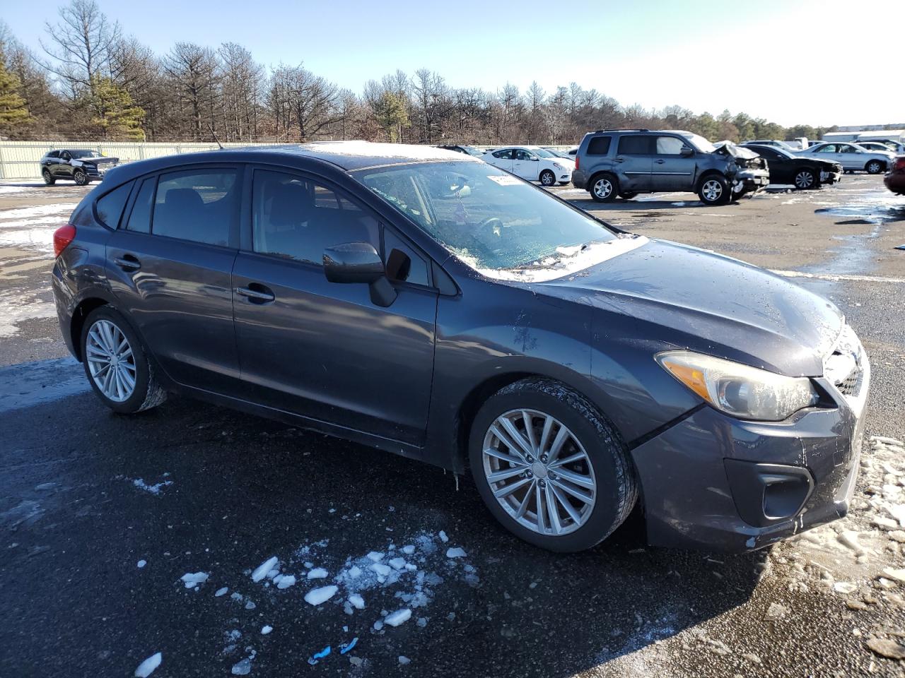2012 Subaru Impreza VIN JF1GPAD67CH208158 Copart auction photo, side / front end damage thumbnail 3