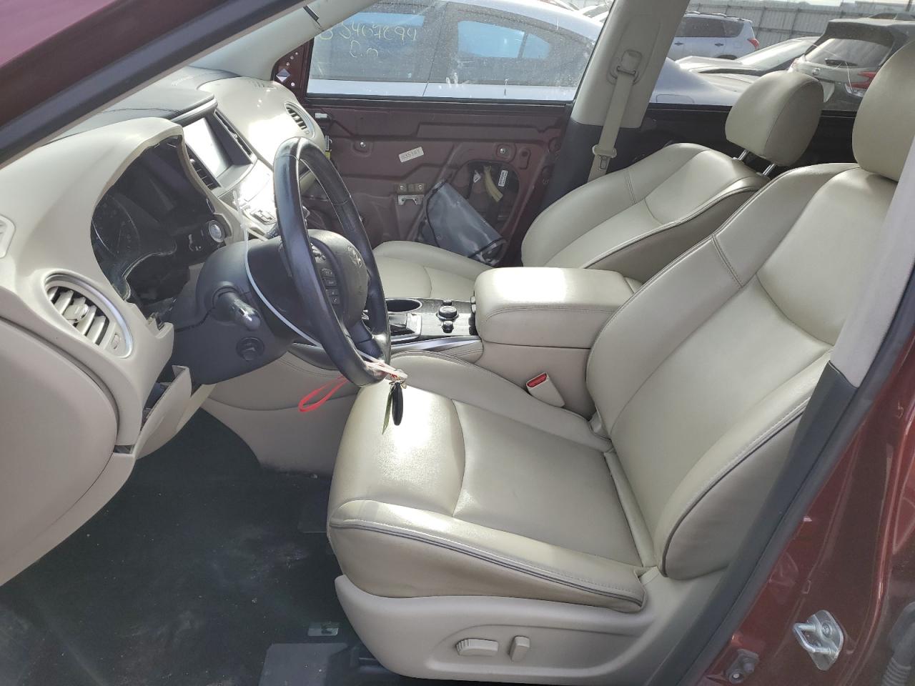 2019 Infiniti QX60 VIN 5N1DL0MM9KC553569 Copart auction photo, front end damage thumbnail 7