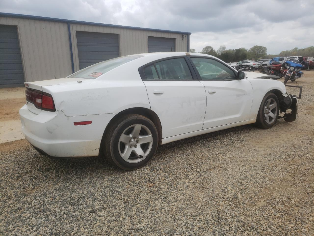 2014 Dodge Charger VIN 2C3CDXAT7EH367729 Copart auction photo, front end / undercarriage damage thumbnail 3