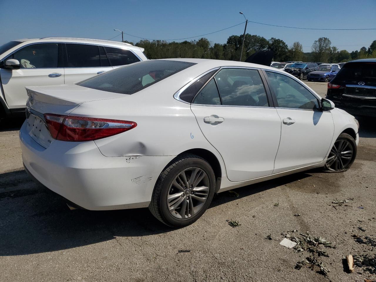 2015 Toyota Camry VIN 4T1BF1FK4FU089865 Copart auction photo, front end / rear end damage thumbnail 3