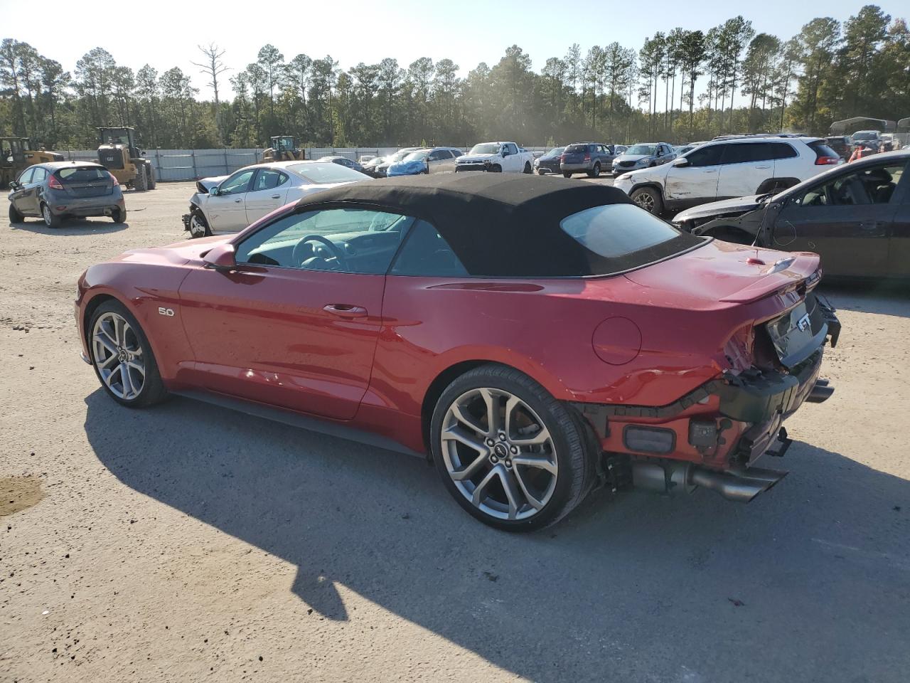 2021 Ford Mustang VIN 1FATP8FF9M5148956 Copart auction photo, rear end damage thumbnail 2