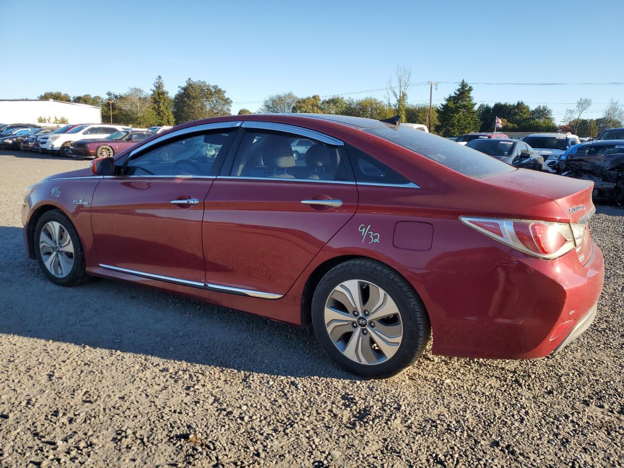 2013 Hyundai Sonata VIN KMHEC4A49DA068685 Copart auction photo, rear end damage thumbnail 2