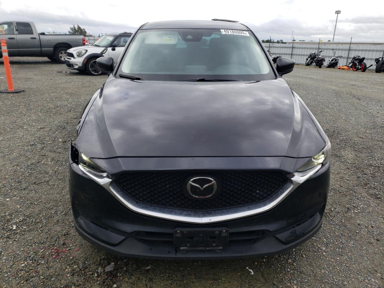 2020 Mazda CX-5 VIN JM3KFABM1L0766263 Copart auction photo, front end / side damage thumbnail 5