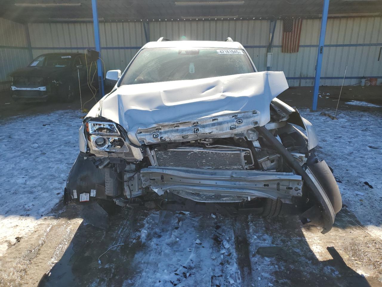 2014 GMC Terrain VIN 2GKALUEK0E6330320 Copart auction photo, front end / side damage thumbnail 5