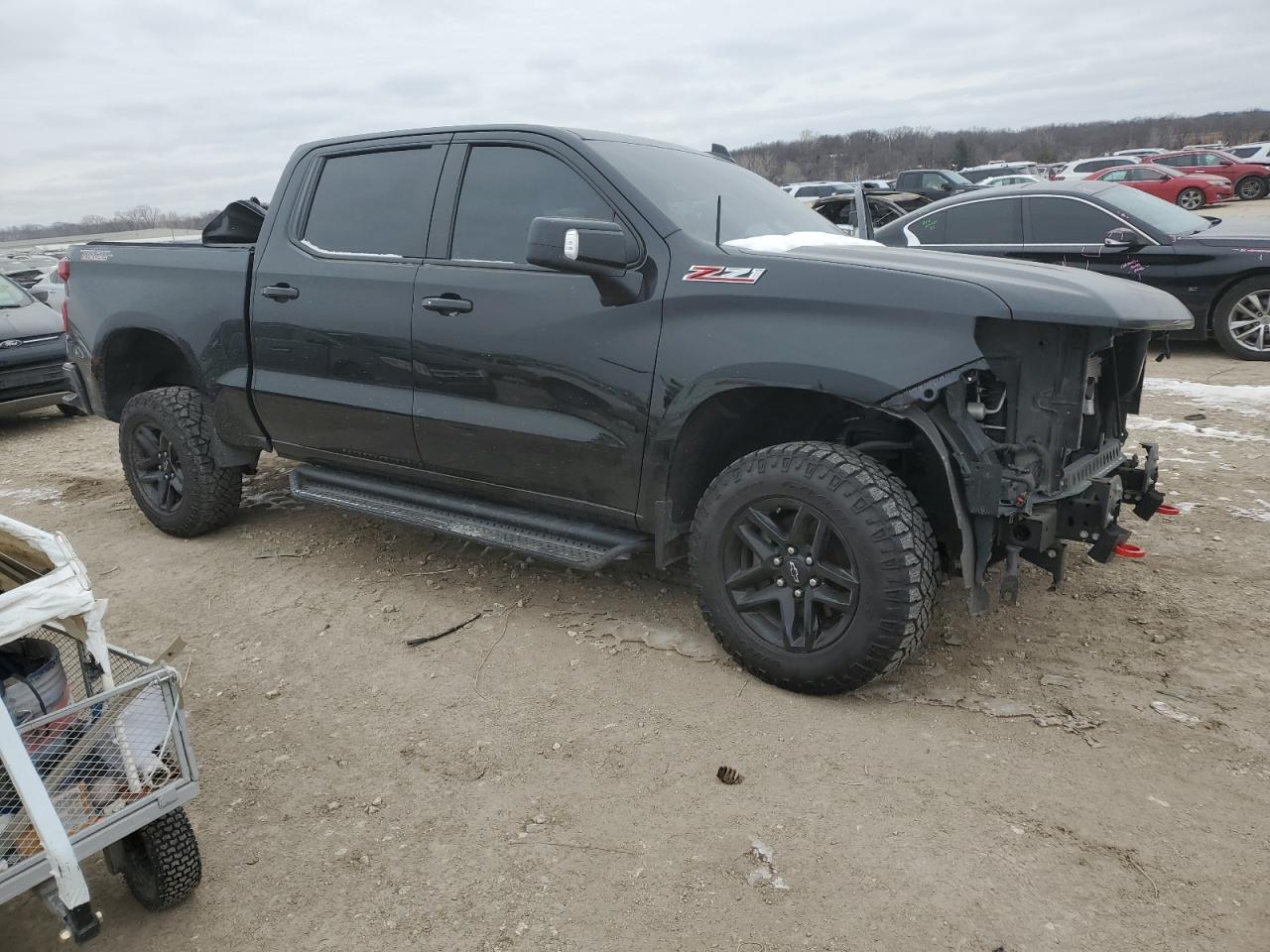 2021 Chevrolet Silverado VIN 3GCPYFEL7MG280434 Copart auction photo, front end / frame damage damage thumbnail 4