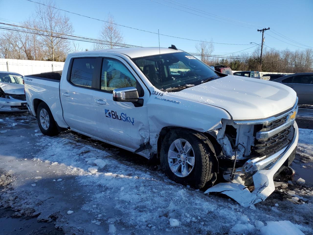 2023 Chevrolet Silverado VIN 1GCPDDEK3PZ294360 Copart auction photo, front end / side damage thumbnail 4