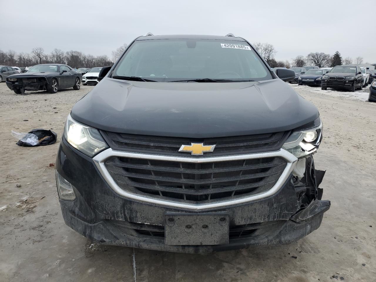 2018 Chevrolet Equinox VIN 2GNAXJEV7J6229396 Copart auction photo, front end / side damage thumbnail 5