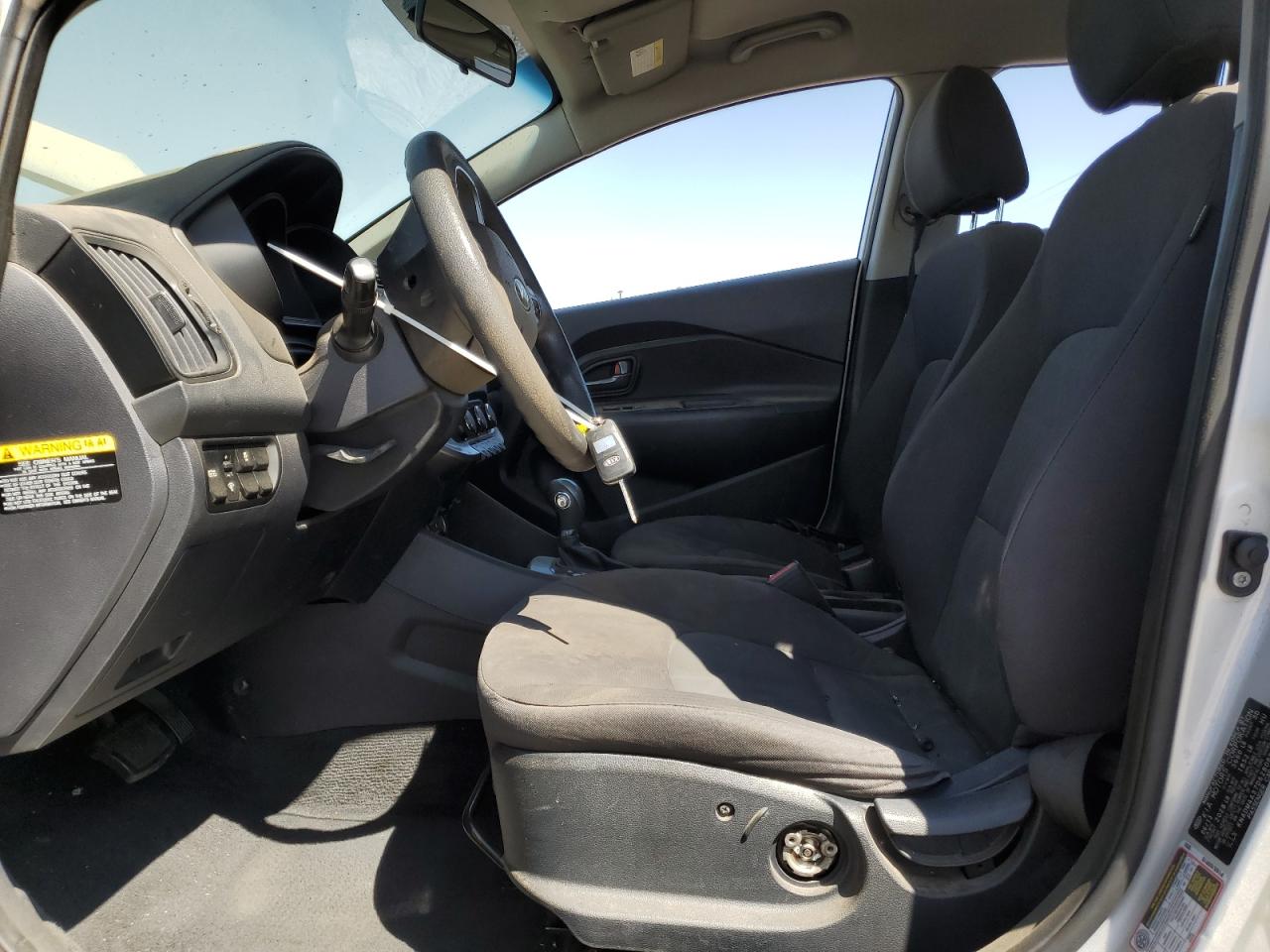 2013 KIA Rio VIN KNADM4A37D6280893 Copart auction photo, rear end / front end damage thumbnail 7