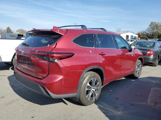 2021 Toyota Highlander VIN 5TDGBRCH7MS064408 Copart auction photo, side / front end damage thumbnail 3