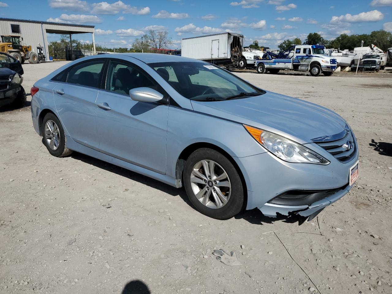 2014 Hyundai Sonata VIN 5NPEB4AC5EH909362 Copart auction photo, vandalism / front end damage thumbnail 4