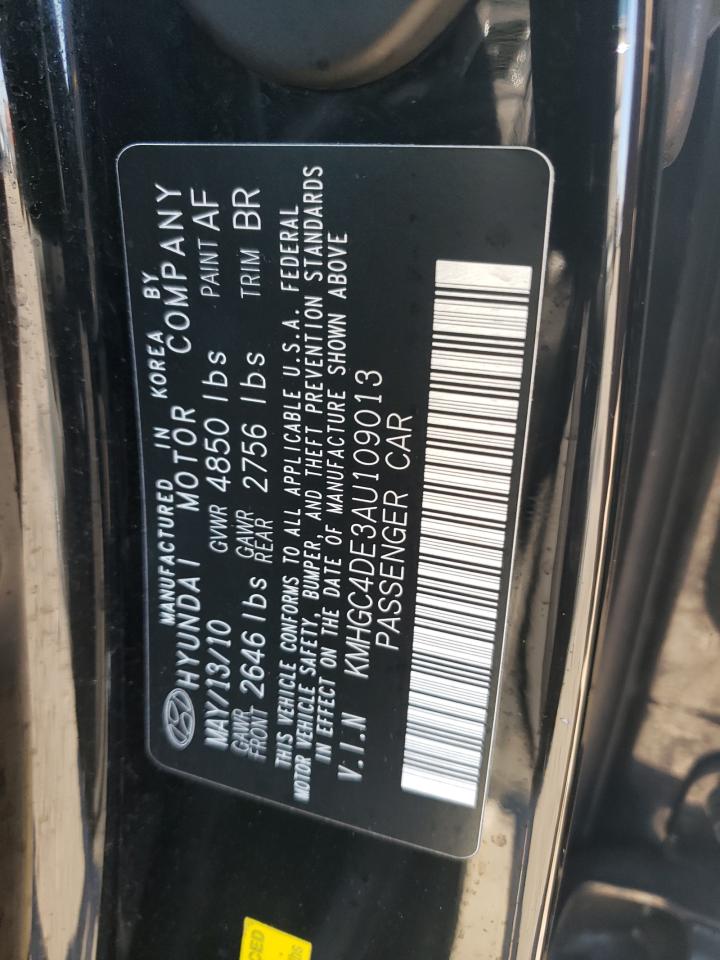 2011 Hyundai Genesis VIN KMHGC4DE3AU109013 Copart auction photo, rear end damage thumbnail 15