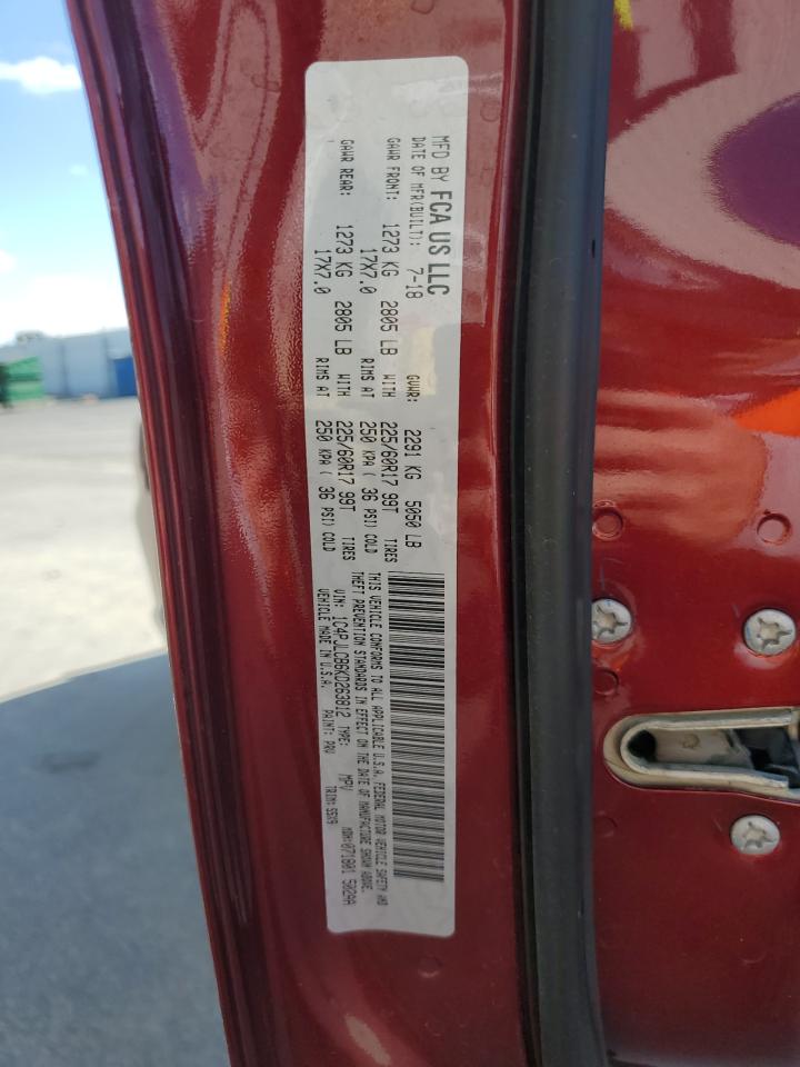 2019 Jeep Grand Cherokee VIN 1C4PJLCB6KD263812 Copart auction photo, side damage thumbnail 15