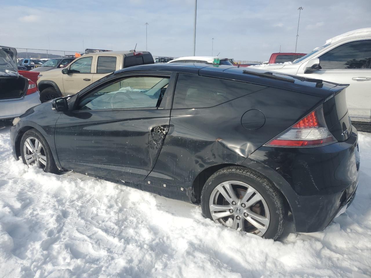 2011 Honda CR-Z VIN JHMZF1D61BS016448 Copart auction photo, all over damage thumbnail 2