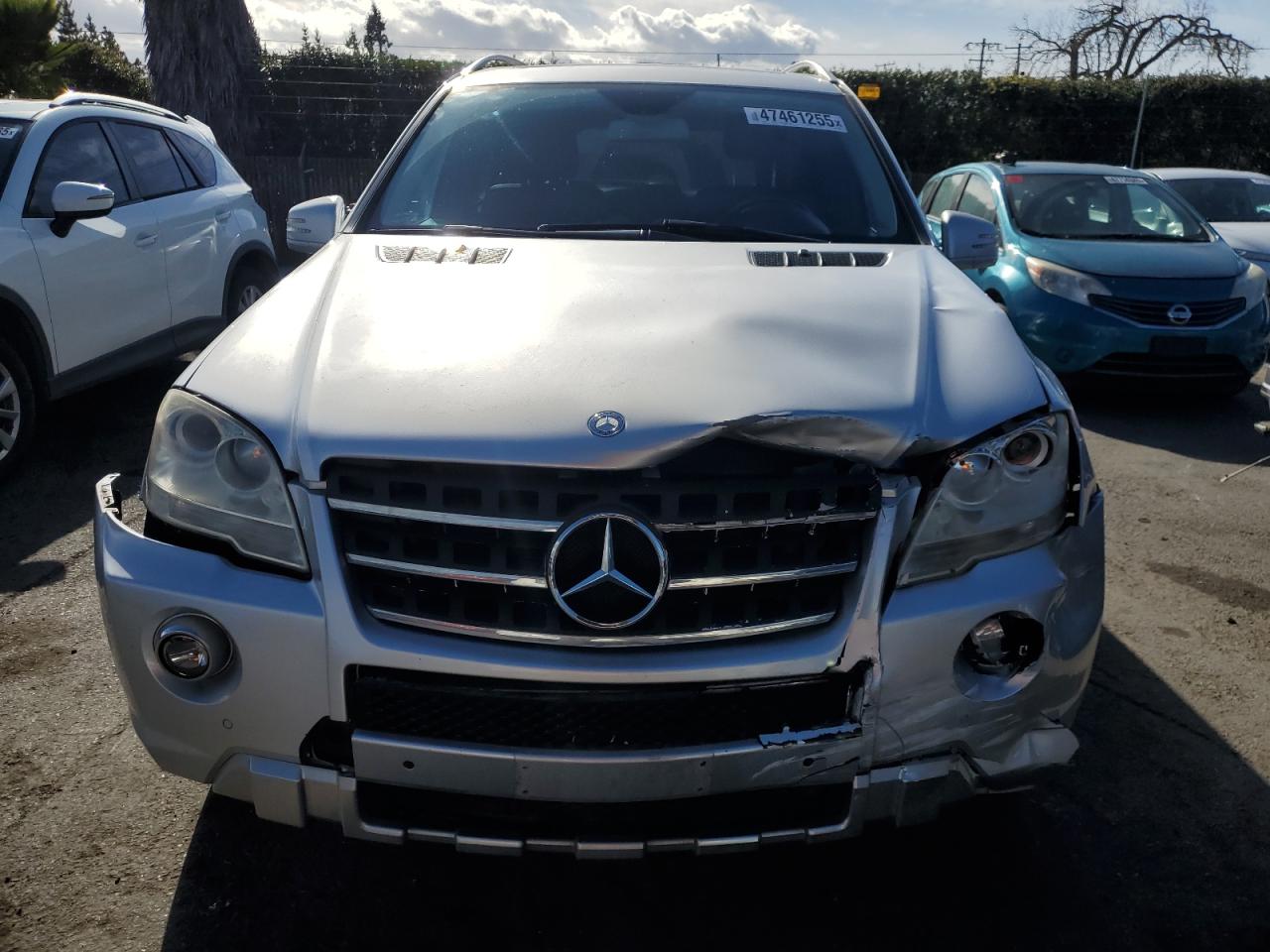 2011 Mercedes-Benz M-klasse VIN 4JGBB7CB2BA652121 Copart auction photo, front end damage thumbnail 5