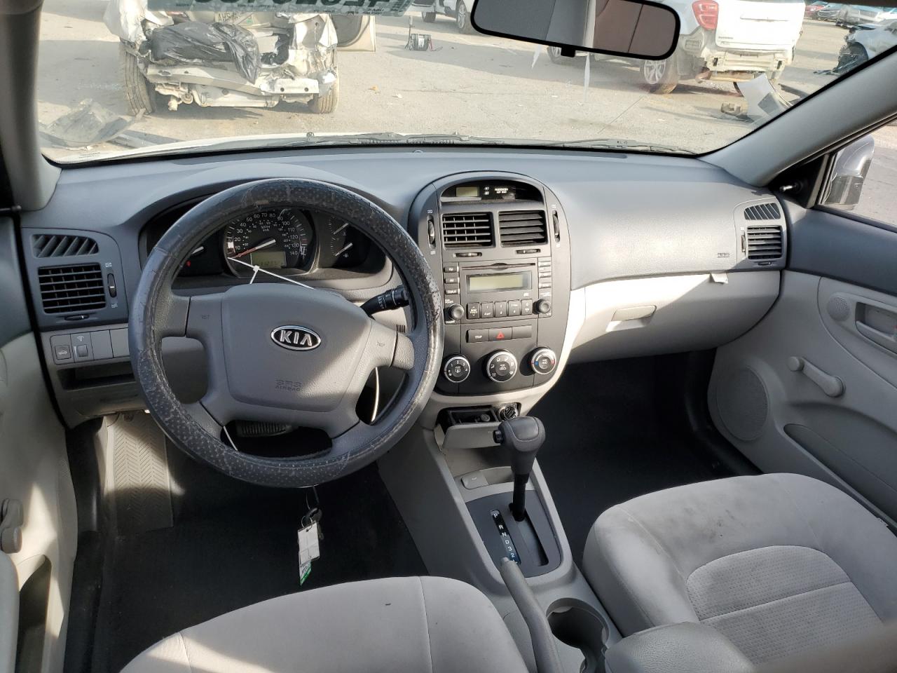 2009 KIA Spectra VIN KNAFE221095629560 Copart auction photo, side damage thumbnail 8